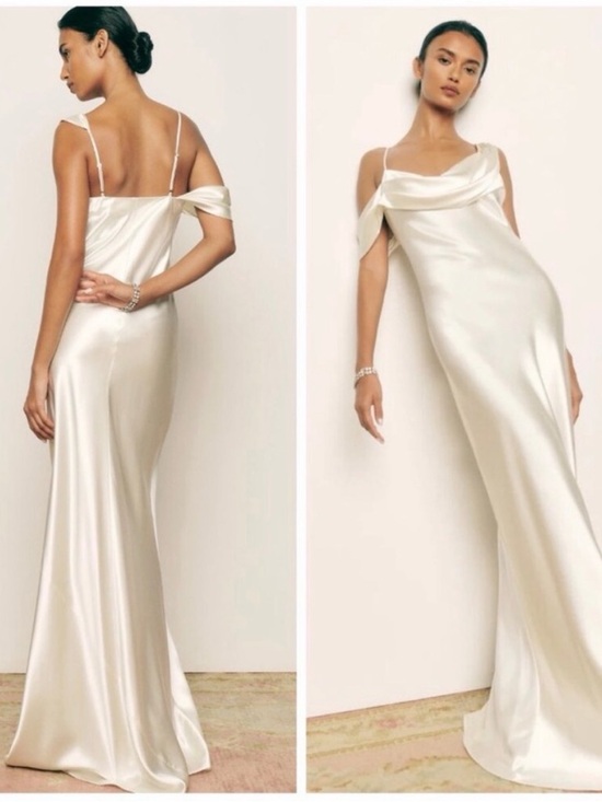 Reformation Dresses & Skirts - Reformation Ronda Silk Dress in Ivory Size 4, NWT, Never Worn